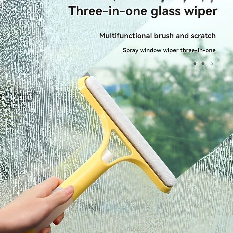 3-In-1 Multi-Functional Glass Cleaning Tool with Sprinkler