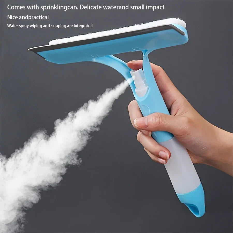 3-In-1 Multi-Functional Glass Cleaning Tool with Sprinkler