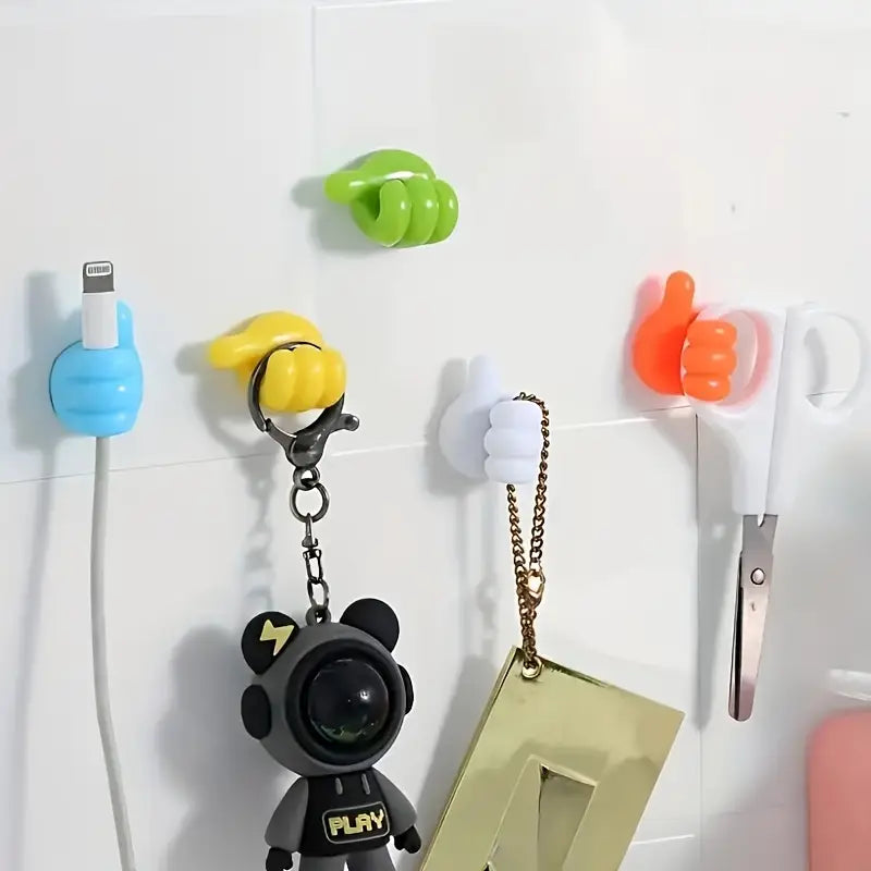 5pcs Thumb-Shaped Cable Organizer Clips