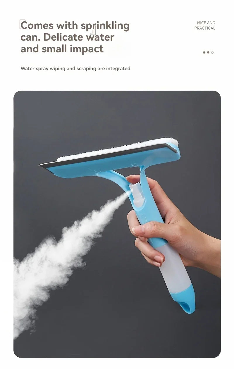 3-In-1 Multi-Functional Glass Cleaning Tool with Sprinkler